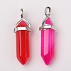 Natural Agate Double Terminated Pointed Pendants G-F295-05H-3