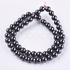 Magnetic Synthetic Hematite Beads Strands X-G-Q893-8mm-2