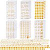24 Sheets 6 Styles Waterproof PET Adhesive Stickers DIY-SZ0001-97-1