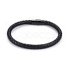 Man's Braided Leather Cord Bracelets X-BJEW-JB04255-01-1