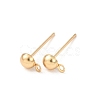 Brass Stud Earring Findings KK-G604-01G-01-1