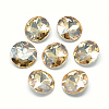 Pointed Back Glass Rhinestone Cabochons RGLA-T029-8mm-09-1