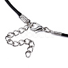Waxed Cotton Cord Necklace Making MAK-S034-001-4