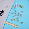 15Pcs 3 Colors Alloy Shank Buttons BUTT-GF0003-43-4