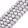 Electroplate Glass Beads Strands EGLA-A044-P8mm-A19-1