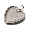 304 Stainless Steel Pendant Cabochons Settings SA-CBA8A58-01A-P-2