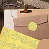 12 Sheets Self Adhesive Gold Foil Embossed Stickers DIY-WH0451-014-6