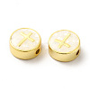 Rack Plating Brass Enamel Beads ENAM-D044-04G-06-2