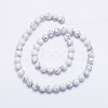 Synthetic Howlite Bead Strands X-G-F425-37-8mm-2