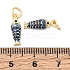Brass Micro Pave Cubic Zirconia Pendants KK-Z147-03G-01-3