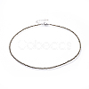 Natural Pyrite Beaded Necklaces NJEW-JN02492-03-1
