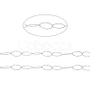 Tarnish Resistant 304 Stainless Steel Textured Horse Eye Link Chains CHS-I020-01A-P-2