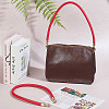 PU Imitation Leather Zinc Alloy Woven Bag Handles FIND-WH0400-20-2