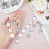 DIY Blank Dome Alloy Link Chain Bracelet Making Kit BJEW-DC00001-4