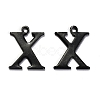 304 Stainless Steel Alphabet Charms STAS-H122-X-EB-1