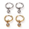 304 Stainless Steel Huggie Hoop Earrings EJEW-JE04449-1