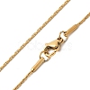 304 Stainless Steel Boston Chain Necklaces STAS-O053-16G-2