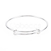 Electrophoresis Iron Expandable Bangle Making BJEW-S146-01-1