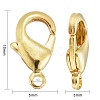 Brass Lobster Claw Clasps KK-901-G-NF-3