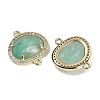 Natural Amazonite Faceted Oval Links G-B126-01G-17-2