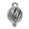 Brass Micro Pave Clear Cubic Zirconia Connector Charms KK-A230-06D-P-1