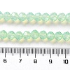 Baking Paint Transparent Glass Beads Strands DGLA-A034-J6MM-D02-4