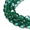 Electroplate Transparent Glass Beads Strands EGLA-A035-T8mm-A18-3