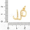 Brass Micro Pave Clear Cubic Zirconia Pendants CU-CBA7939-01U-G-3