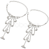2Pcs Crystal Rhinestone Tennis Ring Bracelet BJEW-CN0001-17C-1