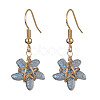 Lampwork Starfish Dangle Earrings EJEW-JE05443-3