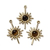 Natural Tiger Eye Pendants X-STAS-R005-02G-1