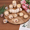 Wood Bowl LS-DJEW-WH0042-113-5