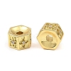 Brass Cubic Zirconia Beads KK-K346-08G-2