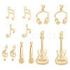 12Pcs 6 Styles Brass Pendants FIND-TA0008-88G-3