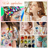 5Sets Iridescent PVC Paillette/Sequin Links PVC-SC0001-16E-4