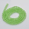 Faceted Bicone Glass Beads Strands EGLA-P017-3mm-01-2