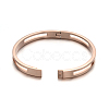 Ion Plating(IP) 304 Stainless Steel Bangles BJEW-E277-29B-RG-2