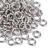 Tarnish Resistant 304 Stainless Steel Open Jump Rings X-STAS-Q186-02-5x1mm-2