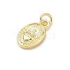 Religion Brass Pendants KK-P345-53G-04-2