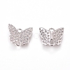 Brass Micro Pave Cubic Zirconia Links ZIRC-L070-80-3