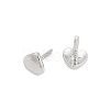 Heart Brass Head Pins KK-U051-02P-01-3