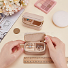 Portable Travel Rectangle PU Leather Jewelry Set Storage Zipper Boxes LBOX-WH0007-001B-3