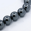 Electroplate Non-magnetic Synthetic Hematite Beads Strands G-M007-01A-1