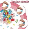 390Pcs Transparent Electroplate Glass Beads EGLA-FS0002-64-2