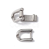 Non-Tarnish 304 Stainless Steel Fold Over Clasps STAS-G307-11B-P-4