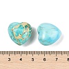 Dyed Natural Imperial Jasper Heart Palm Stone G-Q021-03B-3