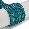 Electroplate Glass Beads Strands GLAA-Q105-02-11-1