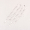 Brass Stud Earring Findings X-KK-Q735-364P-1