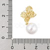 Brass Micro Pave Cubic Zirconia Pendants KK-P299-12G-3