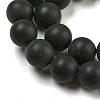 Dyed & Heated Natural Black Agate Beads Strands G-P088-14-10mm-4
